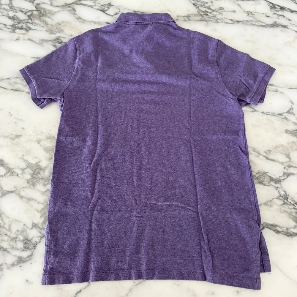 POLO Ralph Lauren Polo Shirt Mens Purple 100% ‎ Cotton, Med, custom fit